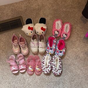 Hello Kitty Sandals, Slippers, and Sneakers, light up.